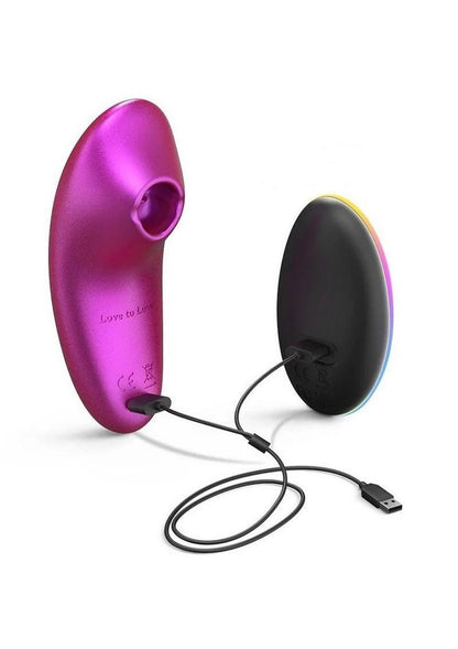 Love to Love Dreamer Silicone Rechargeable Sense Touch Vibrator with Remote - Iridescent