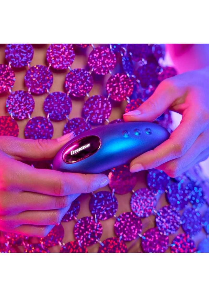 Love to Love Dreamer Silicone Rechargeable Sense Touch Vibrator with Remote - Iridescent Night