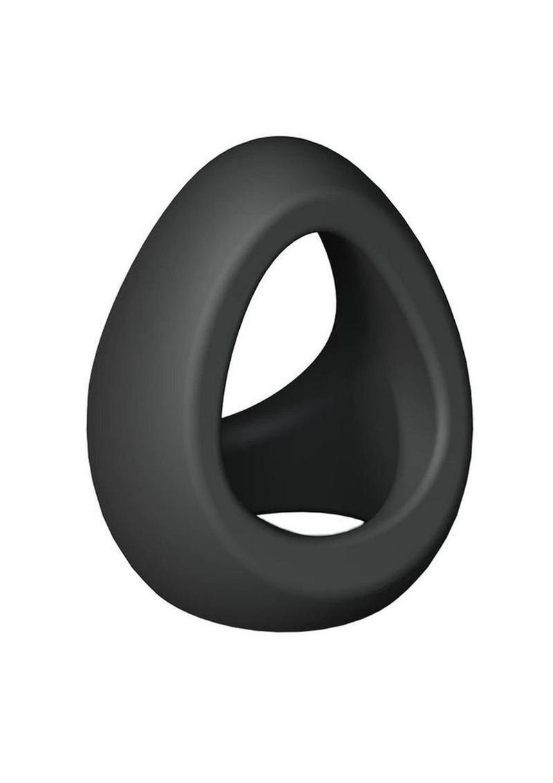 Flux Ring Silicone Cock Ring - Black/Black Onyx