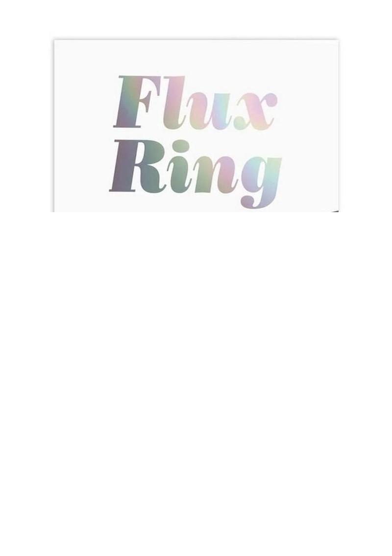 Flux Ring Silicone Cock Ring - Black/Black Onyx