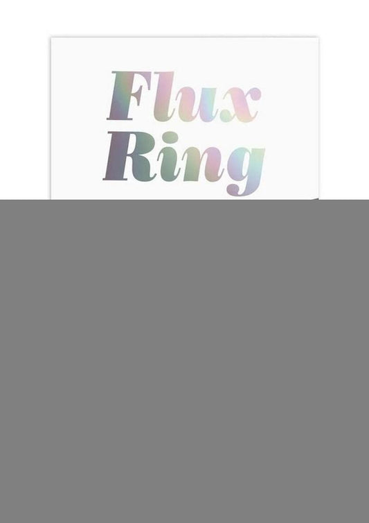 Flux Ring Silicone Cock Ring - Black/Black Onyx
