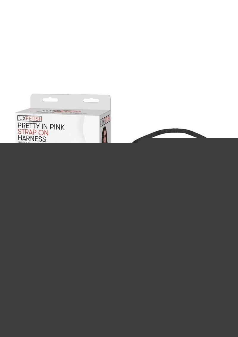 Lux Fetish Pretty In Pink Strap-On Harness Adjustable