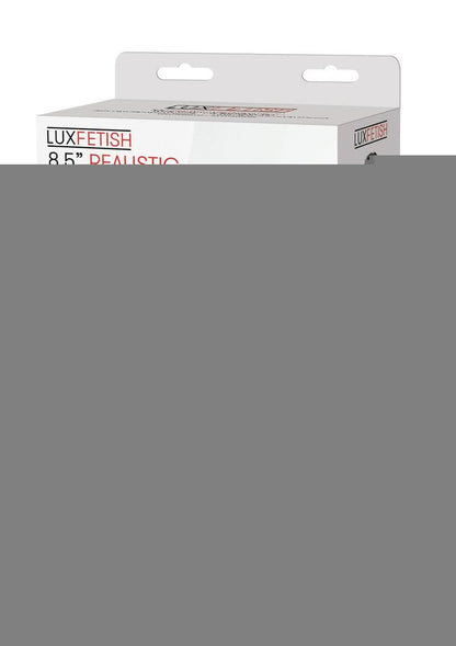 Lux Fetish Realistic Vibrating Dildo with Harness Remote Control - Vanilla - 8.5in