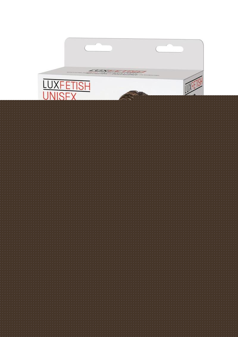 Lux Fetish Unisex Leatherette Cuffs Adjustable - Black