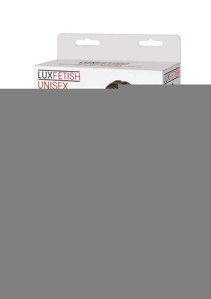 Lux Fetish Unisex Leatherette Cuffs Adjustable - Black