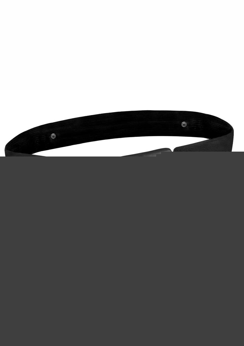 Lux Fetish Unisex Vibrating Hollow Strap-On Dildo with Wired Remote Control - Black - 9in