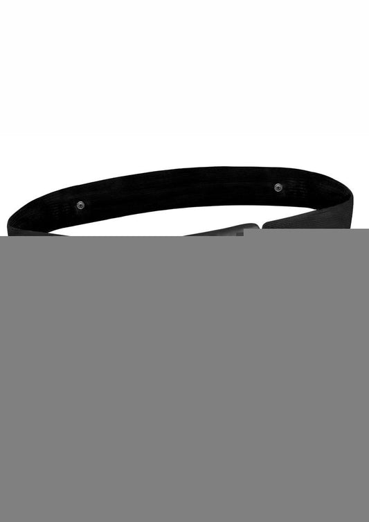 Lux Fetish Unisex Vibrating Hollow Strap-On Dildo with Wired Remote Control - Black - 9in