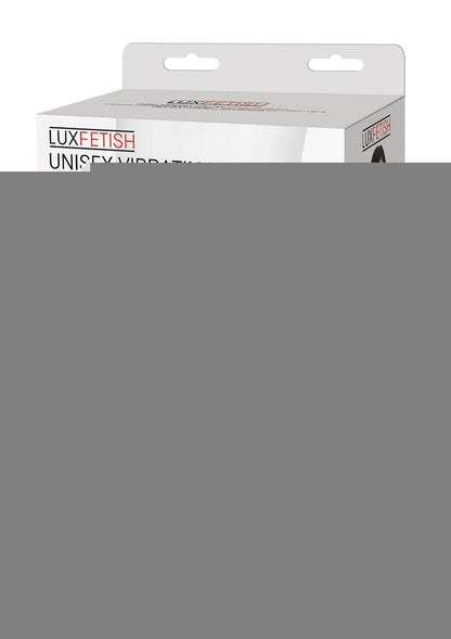 Lux Fetish Unisex Vibrating Hollow Strap-On Dildo with Wired Remote Control - Black - 9in