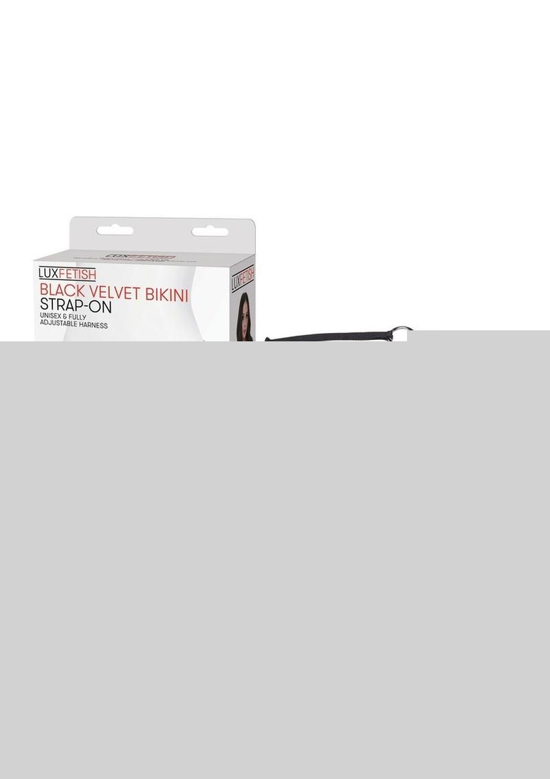 Lux Fetish Velvet Bikini Strap-On Adjustable