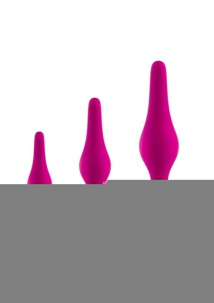 Luxe Beginner Plug Kit Silicone Butt Plugs 3 Sizes