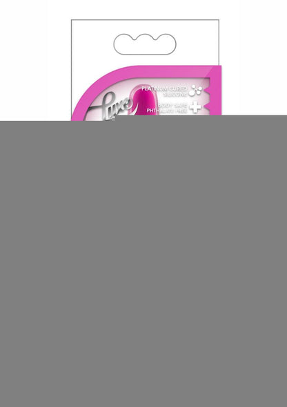 Luxe Beginner Plug Silicone Butt Plug - Pink - Large/Medium