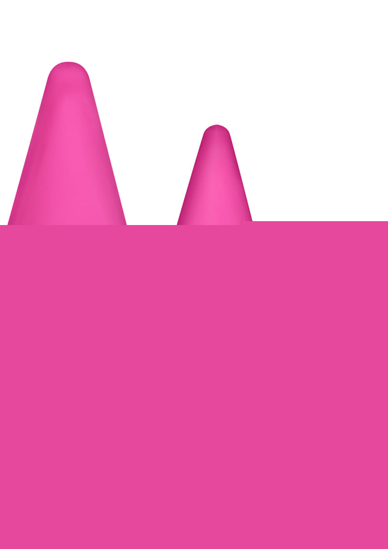 Luxe Candy Rimmer Anal Kit Silicone - Pink - 3 Piece Kit