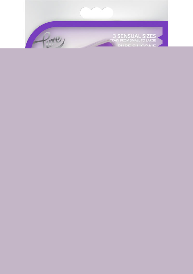 Luxe Candy Rimmer Anal Kit Silicone - Purple - 3 Piece Kit