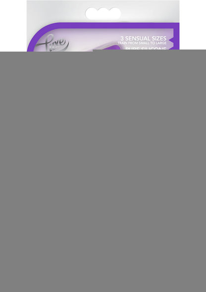 Luxe Candy Rimmer Anal Kit Silicone - Purple - 3 Piece Kit