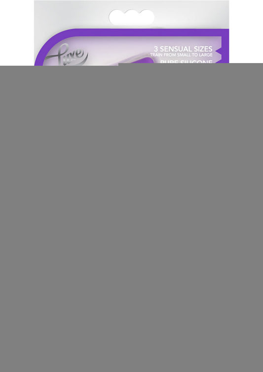 Luxe Candy Rimmer Anal Kit Silicone - Purple - 3 Piece Kit