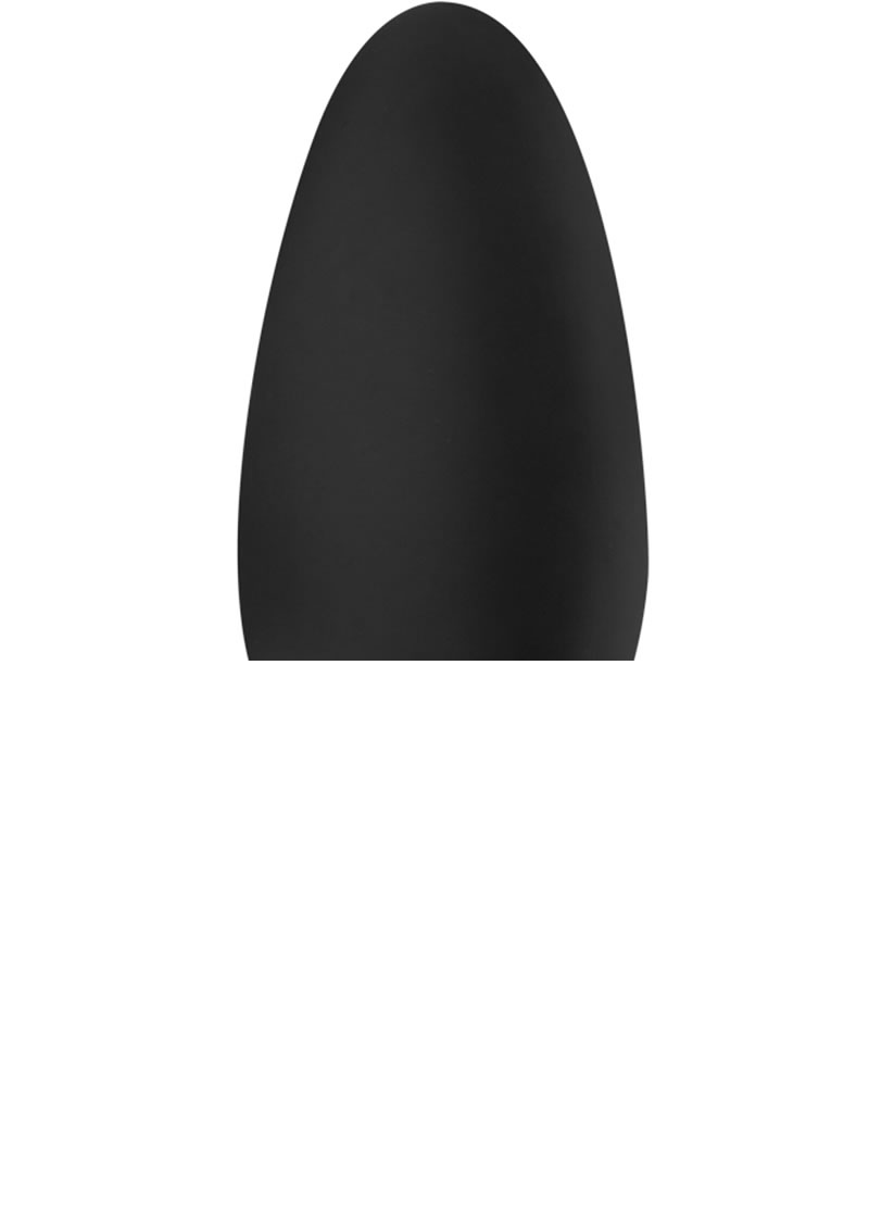 Luxe Little Thumper Silicone Butt Plug - Black