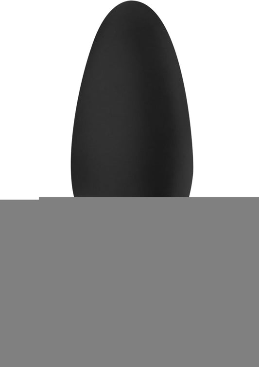 Luxe Little Thumper Silicone Butt Plug - Black