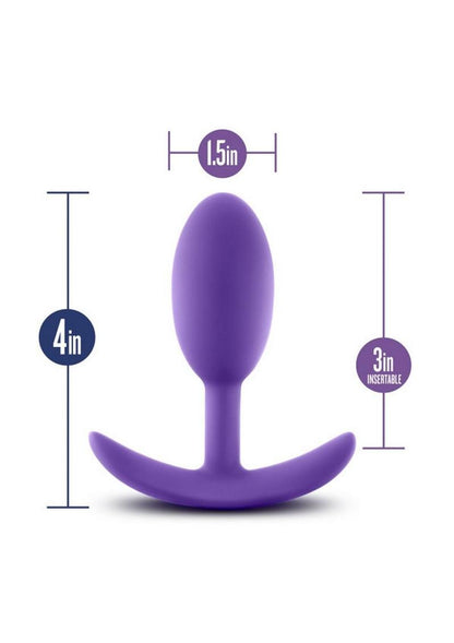 Luxe Wearable Vibra Slim Plug Silicone Butt Plug
