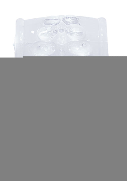 Macho Crystal Collection Vibrating Cock Ring - Clear