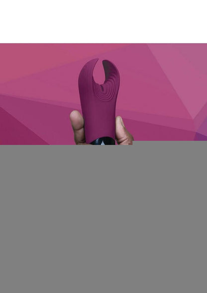 Manta Silicone Vibrating Sleeve - Garnet