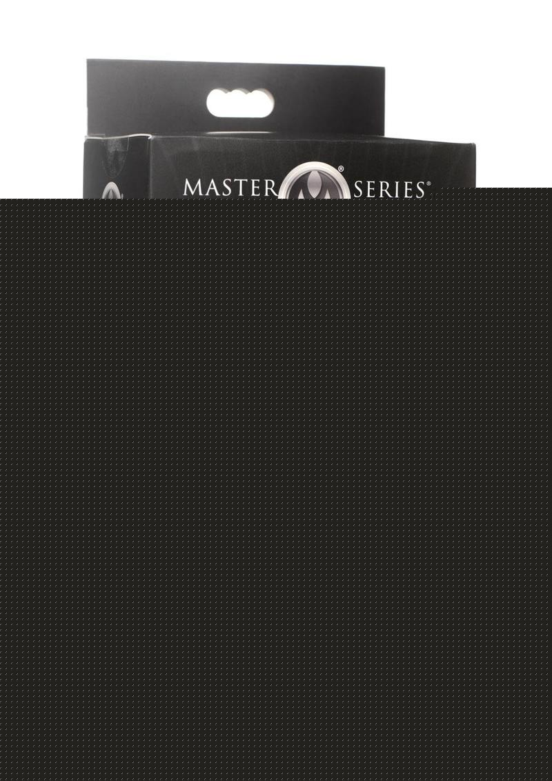 Master Series Chrome Blast 7x Rechargeable Anal Plug with Remote Control - Silver - Large