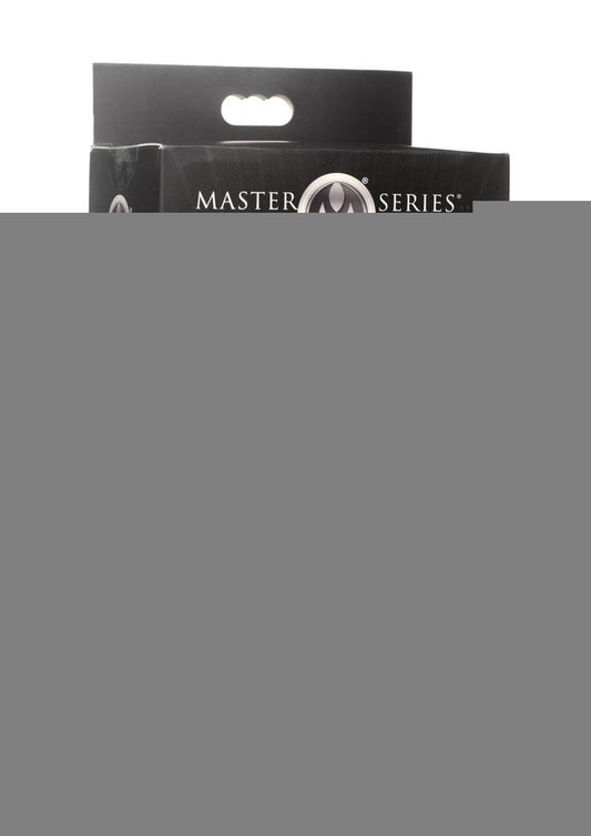 Master Series Chrome Blast 7x Rechargeable Anal Plug with Remote Control - Silver - Large