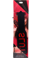 Master Series - Crimson Tied Slut Steel Enforced Spanking Paddle - Black/Red
