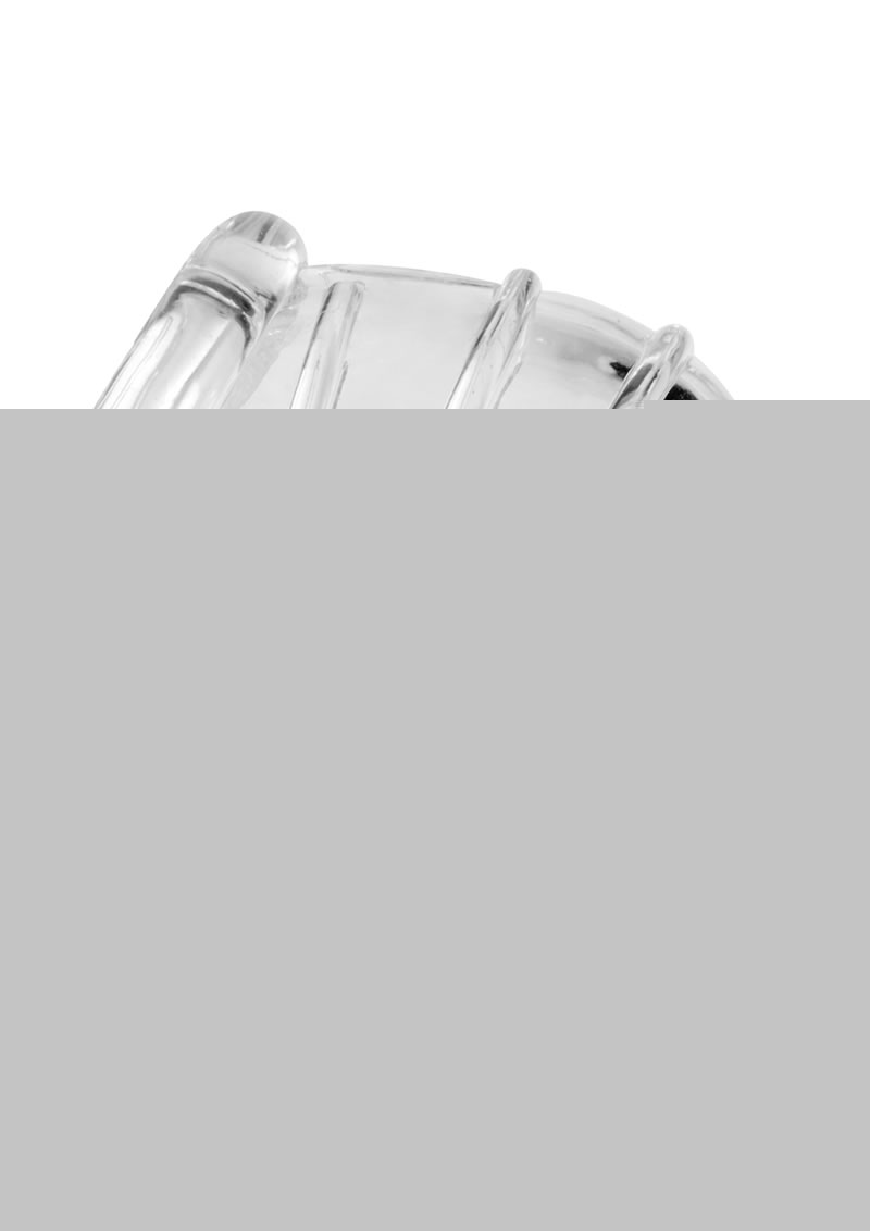 Master Series Detained Soft Body Chastity Cage - Clear