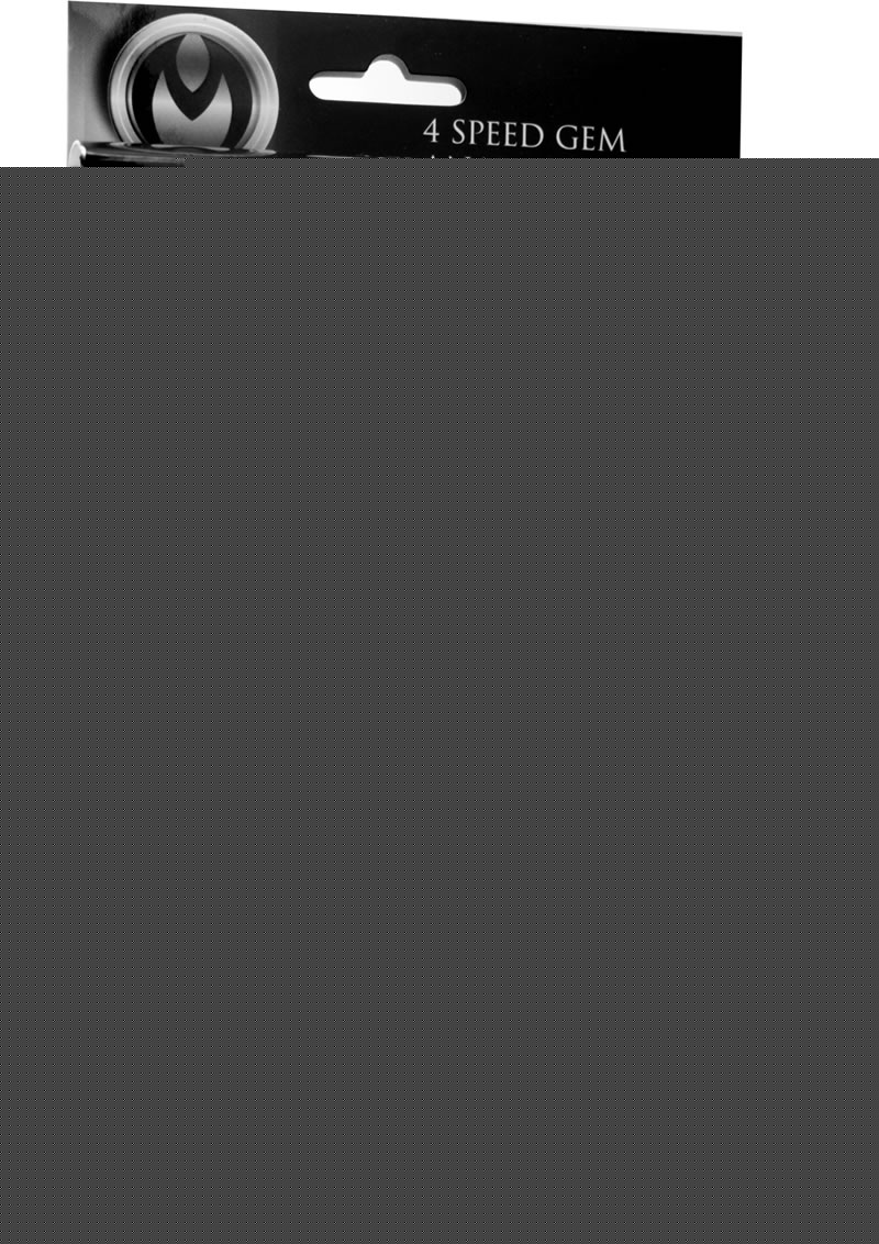 Master Series Paragon Gem Accented Vibrating Anal Plug - Black