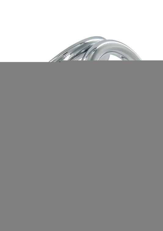 Master Series Triad Chamber Cock and Ball Cage - Metal/Silver - Large