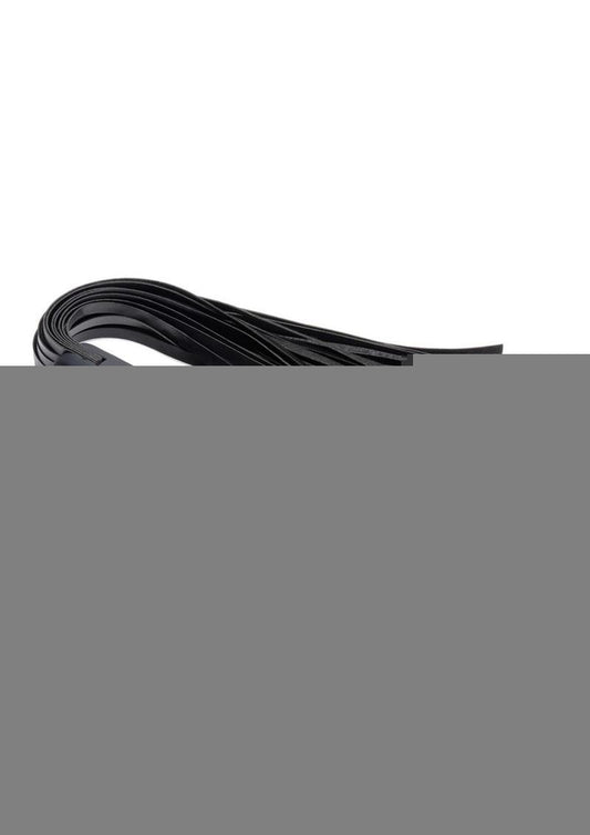 Master Series Vibra-Lasher 9x Vibrating Silicone Dildo Flogger - Black