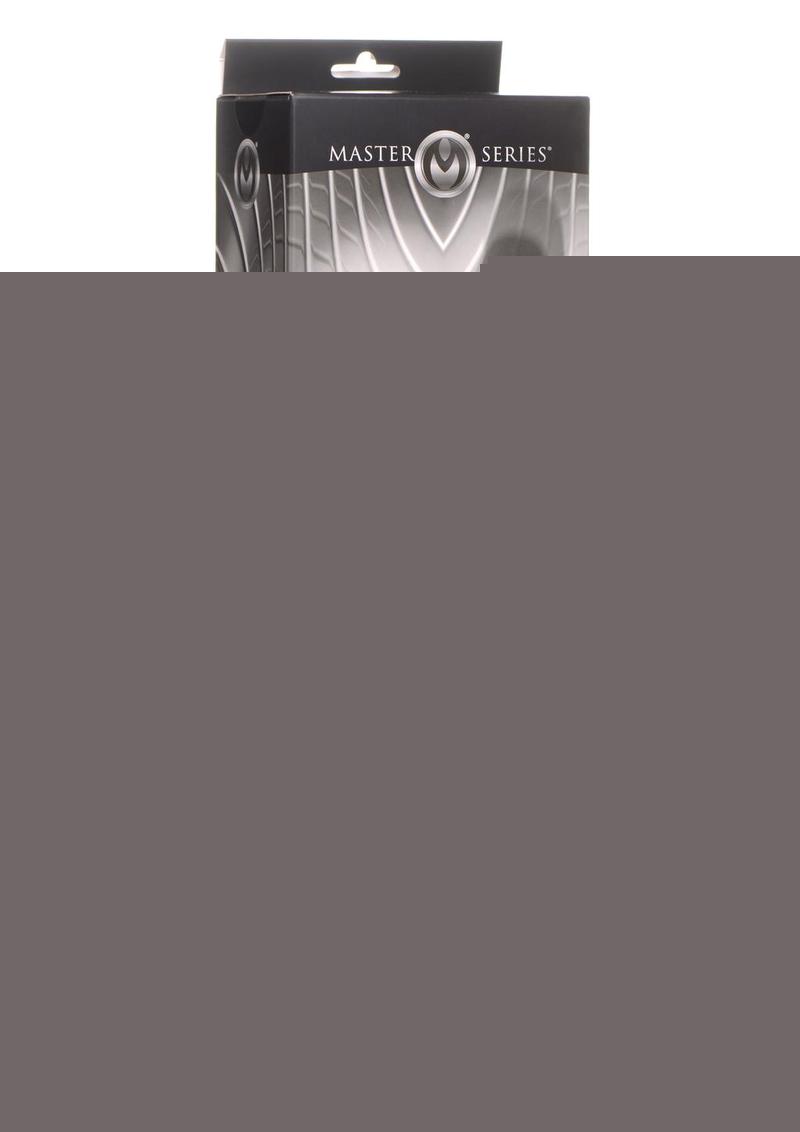 Master Series Vibrating and Thrusting Rechargeable Silicone Dildo - Black