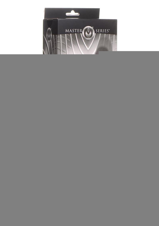 Master Series Vibrating and Thrusting Rechargeable Silicone Dildo - Black