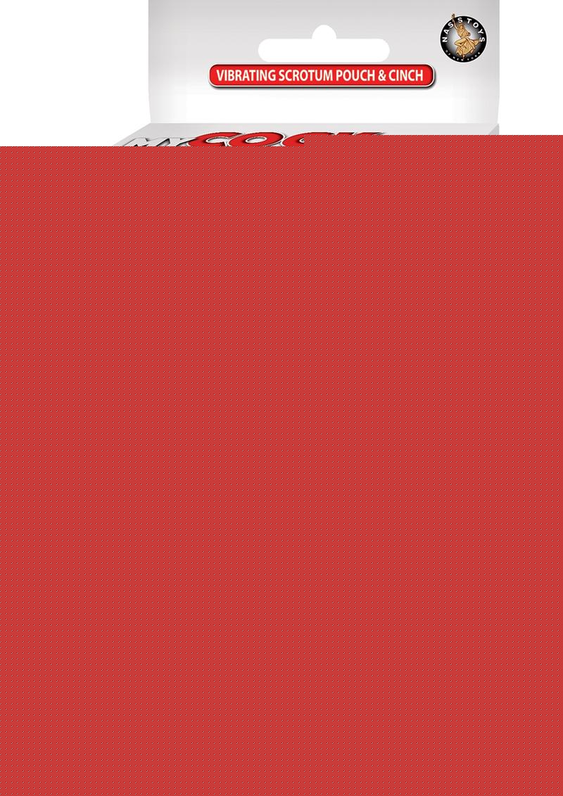 My Cock Ring Vibrating Scrotum Pouch and Cinch Silicone Cock Ring - Black