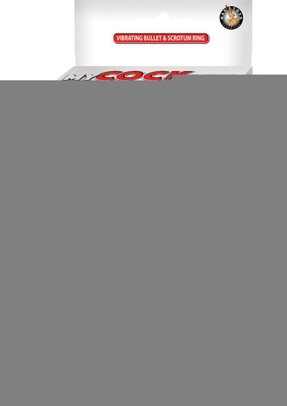 My Cockring Silicone Vibrating Bullet and Scrotum Ring - Black