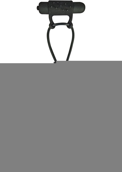 My Cockring Silicone Vibrating Cock and Ball Cinch - Black