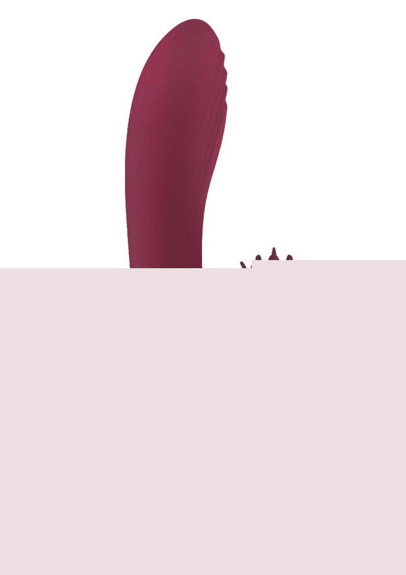 Mystique Venus Rechargeable Silicone Vibrator - Eggplant Purple/Purple