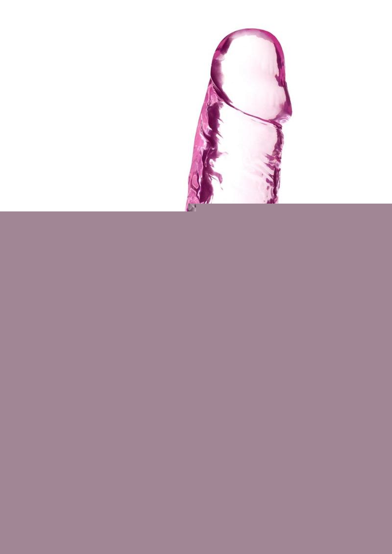 Naturally Yours Crystalline Dildo - Pink/Rose - 7in