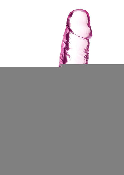 Naturally Yours Crystalline Dildo - Pink/Rose - 7in