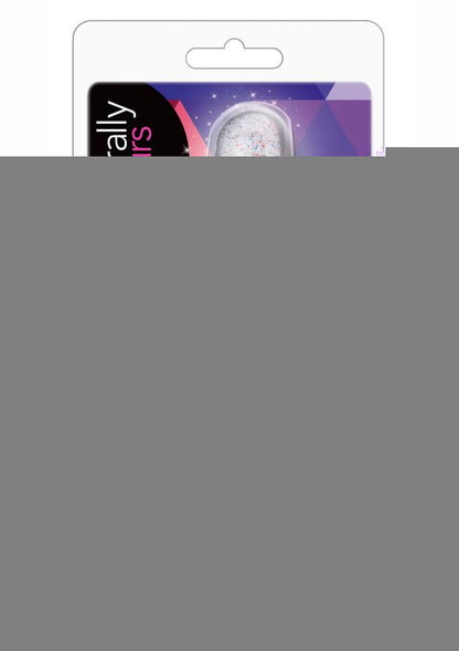 Naturally Yours Glitter Dildo - Clear - 5.5in