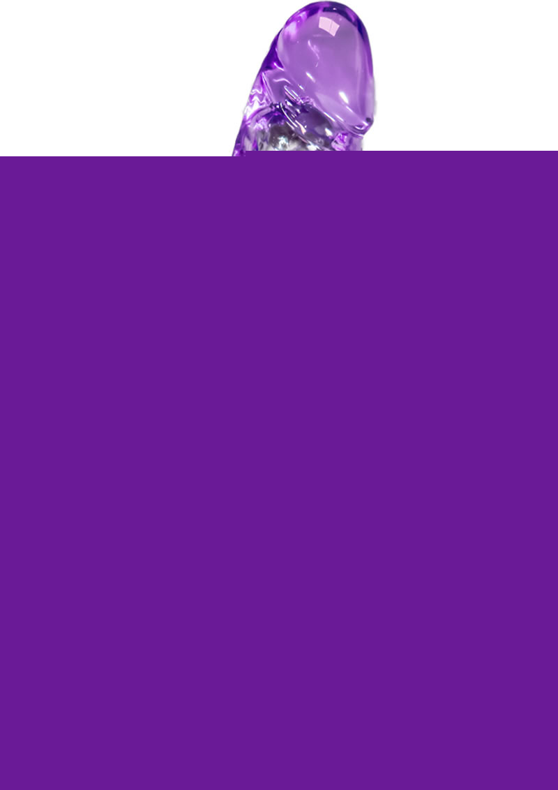 Naturally Yours Mambo Vibrating Dildo - Purple - 9in