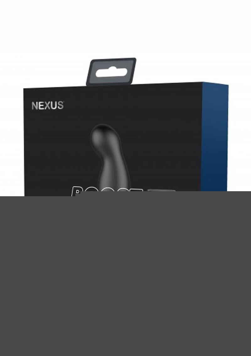 Nexus Boost Rechargeable Silicone Prostate Massager with Remote Control - Black
