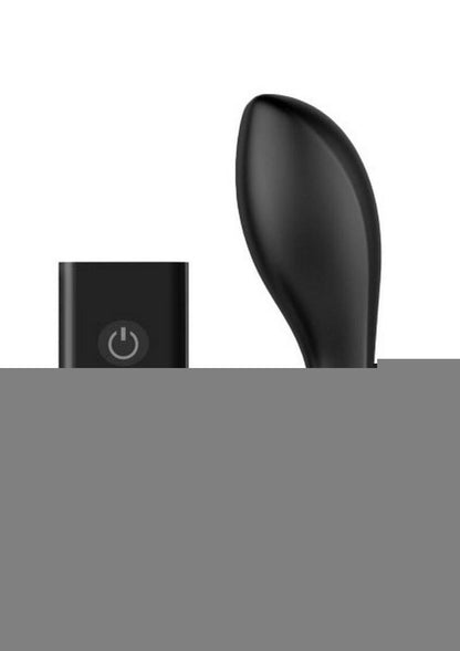 Nexus Duo Rechargeable Silicone Remote Control Beginner Butt Plug - Black - Small