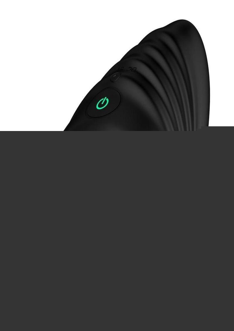 Nexus Enhance Rechargeable Silicone Vibrating Cock and Ball Ring - Black