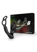 Nexus Simul8 Wave Edition Rechargeable Silicone Vibrating Dual Motor Anal Cock and Ball Toy - Black
