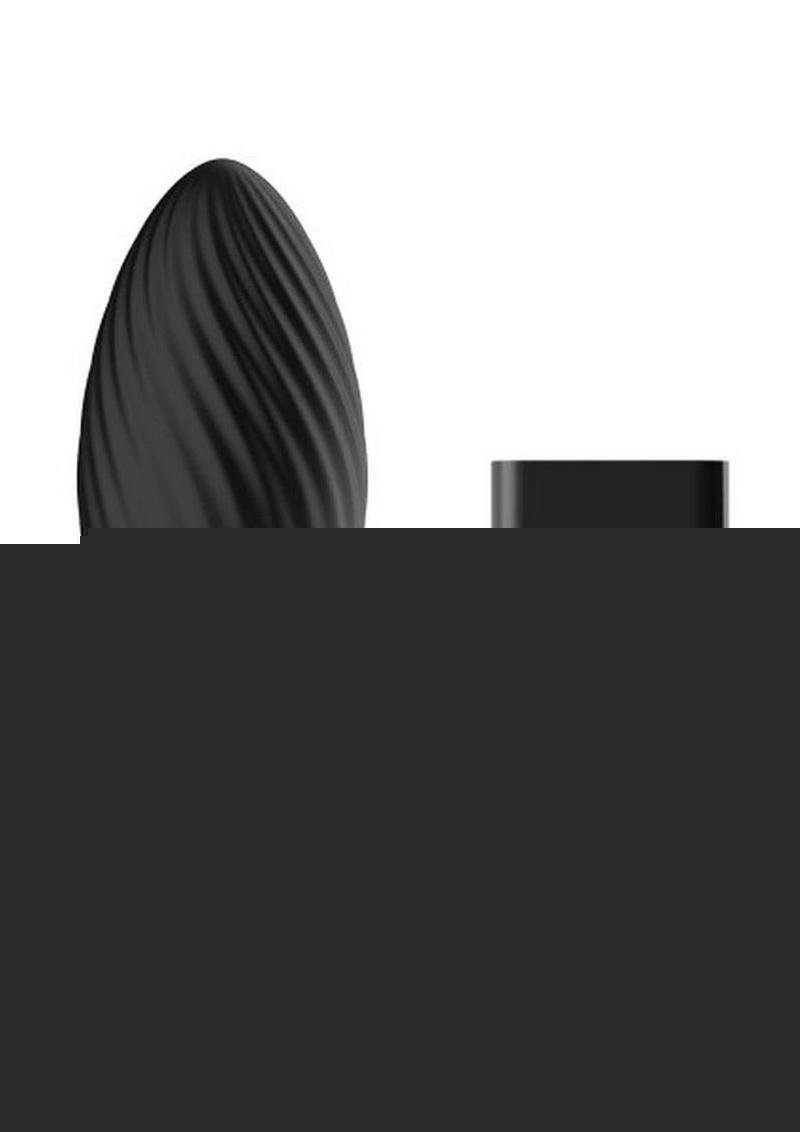 Nexus Tornado Rechargeable Silicone Rotating Butt Plug with Remote Control - Black