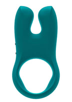 Nos Silicone Vibrating Couples Cock Ring - Deep Sea