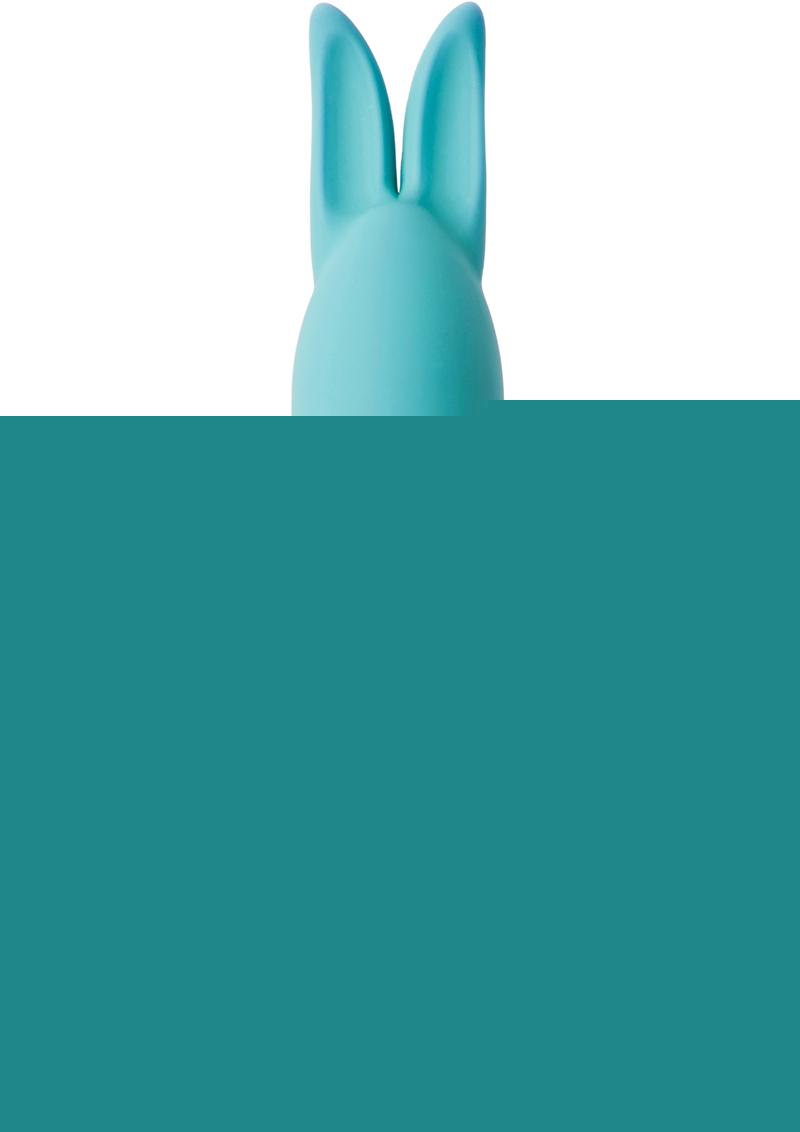 Nu Sensuelle Bunnii Rechargeable Silicone Vibrator - Teal