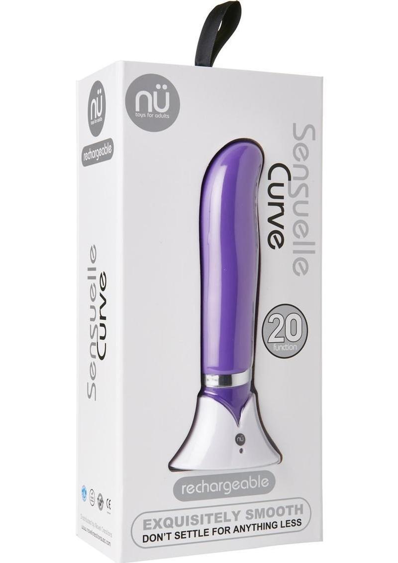 Nu Sensuelle Curve Rechargeable Silicone Vibrator - Purple