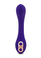 Nu Sensuelle Libi Flexible Rechargeable Silicone G-Spot Vibrator - Deep Purple/Purple